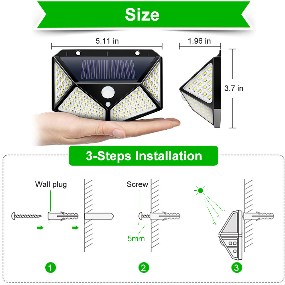 Outdoor Solar Lamp with Motion Sensor