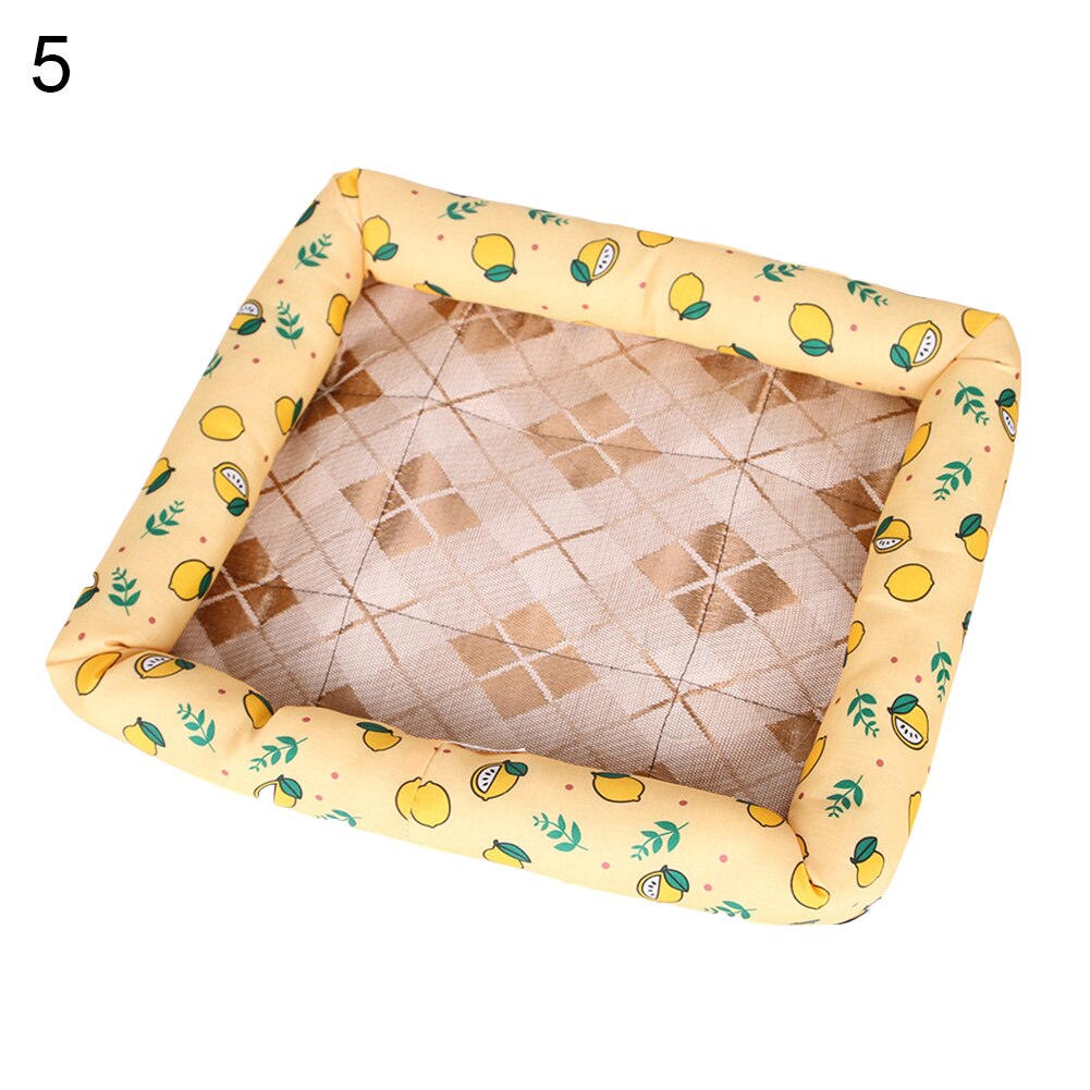 New Summer Pet Dog Cat Cooling Sleeping Mat Strawberry Breathable Mattress Bad Pad