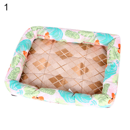 New Summer Pet Dog Cat Cooling Sleeping Mat Strawberry Breathable Mattress Bad Pad