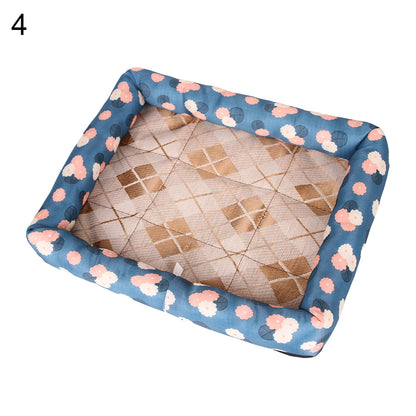 New Summer Pet Dog Cat Cooling Sleeping Mat Strawberry Breathable Mattress Bad Pad