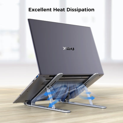 XIDU Laptop Stand For Desk Aluminium Alloy Notebook Stand Laptop Computer Accessories Foldable Support Notebook Monitor Holder